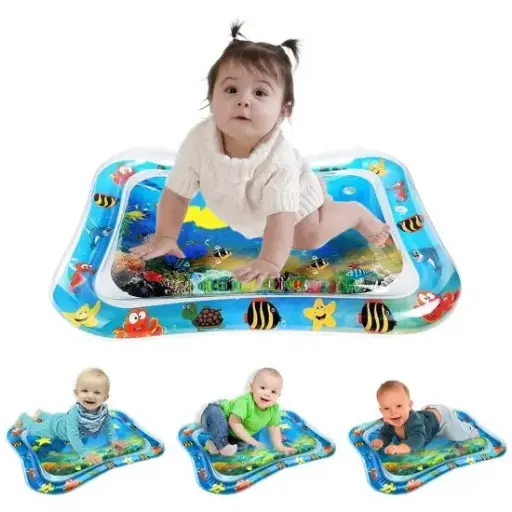  Baby Water Play mat and Toddlers Perfect Fun Activity time Inflatable Water Play mat Indoor and Outdoor (Blue)